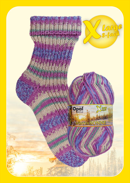 XLarge Winter Sun 8-ply sock yarn 