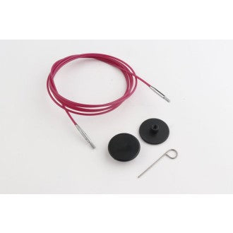 Cable and end caps for needle tips from knit pro
