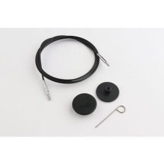 Cable and end caps for needle tips from knit pro