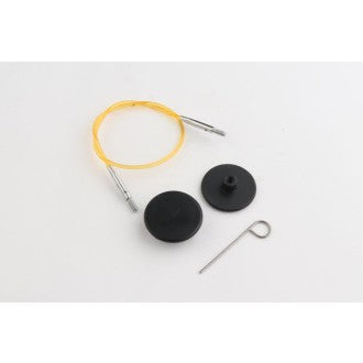 Cable and end caps for needle tips from knit pro