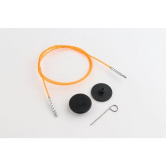 Cable and end caps for needle tips from knit pro