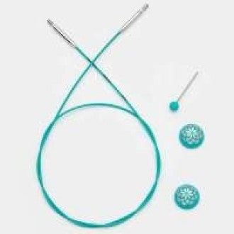 Cable and end caps for needle tips from knit pro