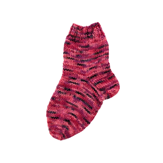 Kindersocken - handgestrickt, handgefärbte Wolle,  Gr. 20-21
