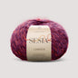 Sesia Camden Farbe 2181 – beerenfarbenes Effektgarn mit Seide für kreative Strickprojekte und modische Pullover