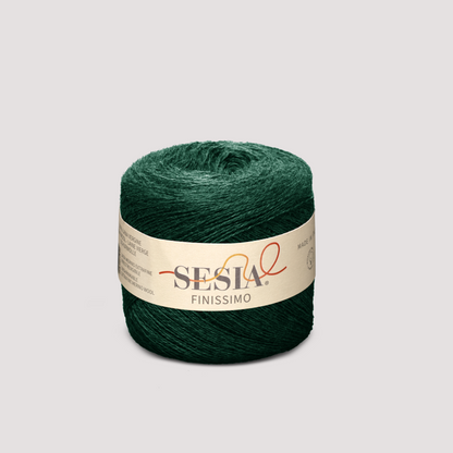 Sesia Finissimo Lace in frischem Mintgrün — hauchdünne Merinowolle, nicht einlaufend, 50g / 750m.