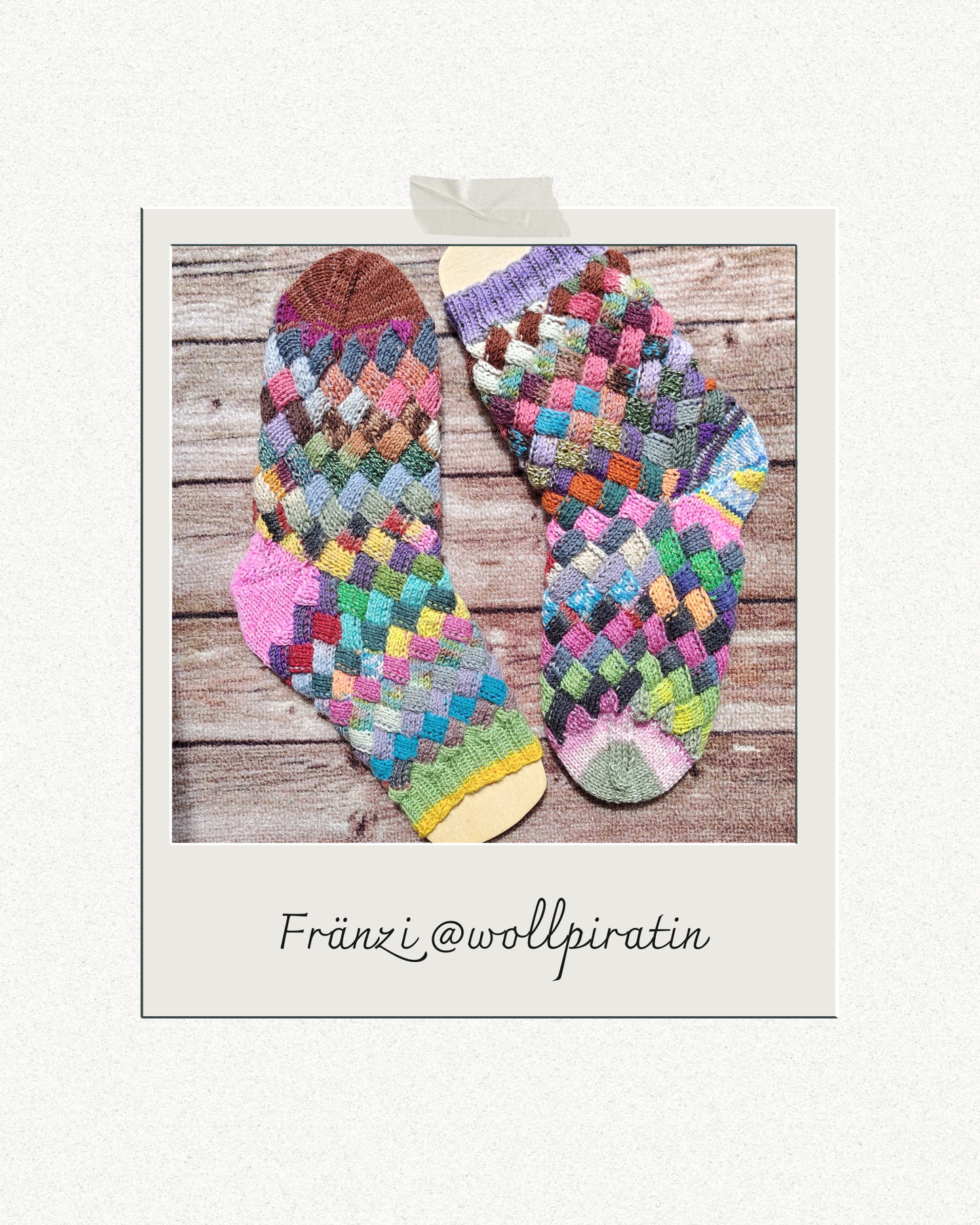 Entrelac Socken — Strick & Glück (Anleitung)