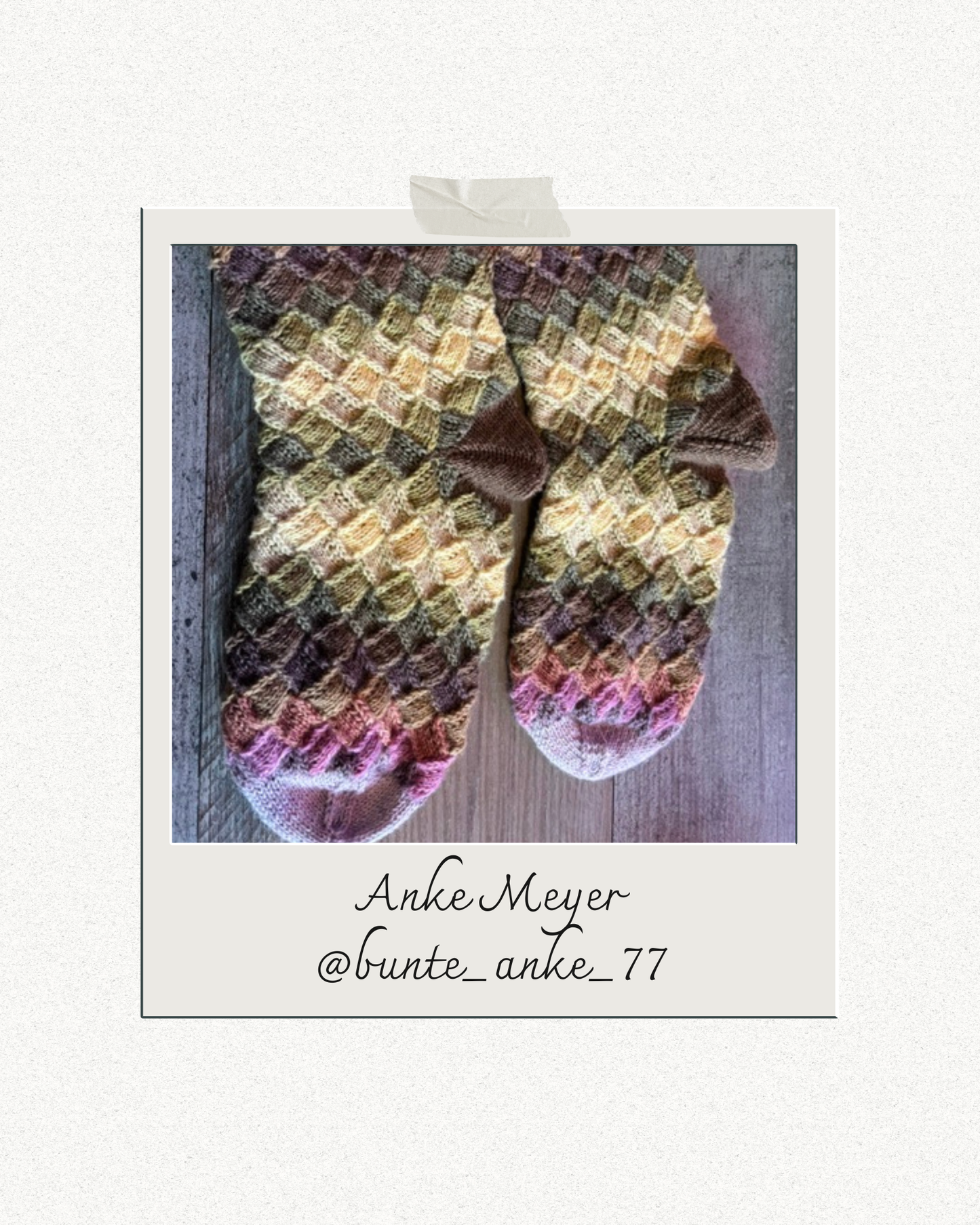 Entrelac Socken — Strick & Glück (Anleitung)