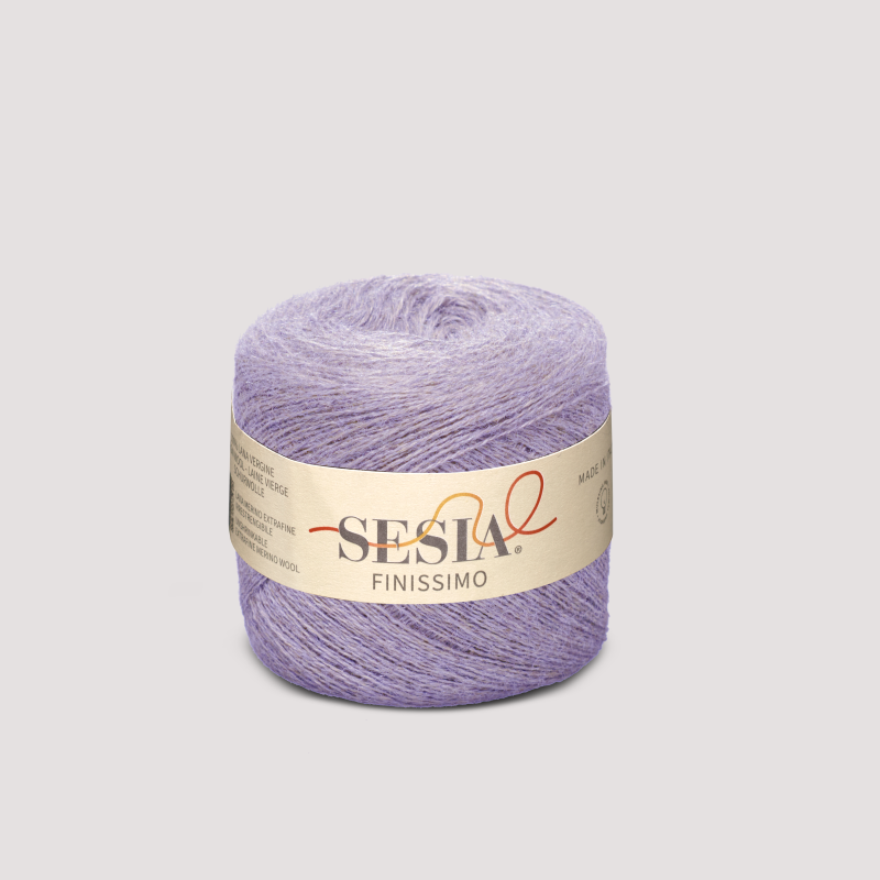 Sesia Finissimo Lace in tiefem Nachtblau — ultrafeine Merinowolle, Made in Italy, 50g / 750m.