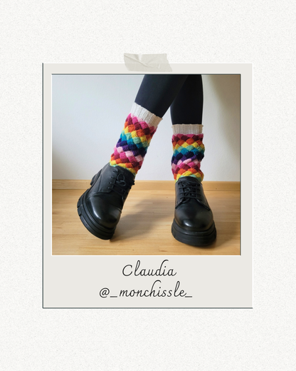 Entrelac Socken — Strick & Glück (Anleitung)