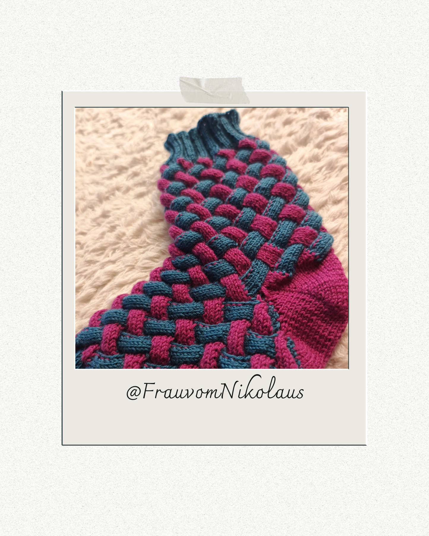 Entrelac Socken — Strick & Glück (Anleitung)