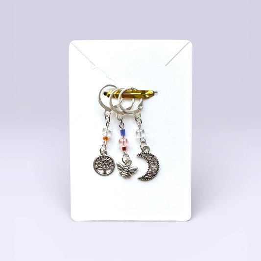 Maschenmarker Set Mond Biene Baum Strickmarker Glasperlen kaufen Hamburg