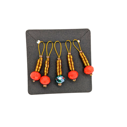 Handmade Maschenmarkierer Set "Korallen"