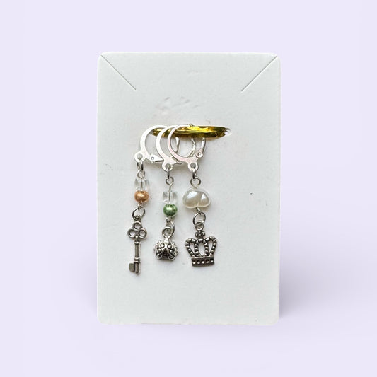 Maschenmarker Set Schlüssel Krone Strickmarker öffnbar kaufen Hamburg