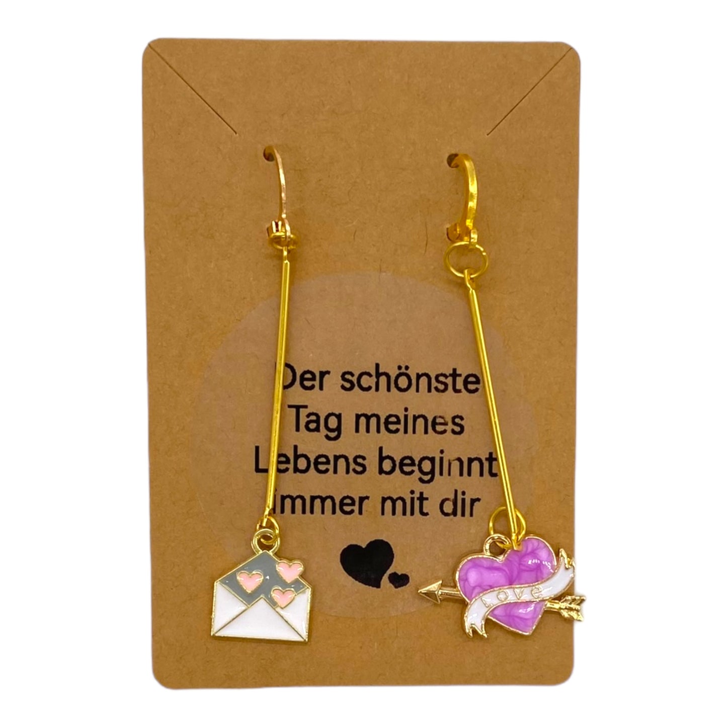 ideen zum Valentinstag Handmade Maschenmarkierer Set "Valentinstag"