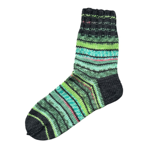 Handgestrickte Socken – 6-fädig, Größe 40-41 green grün