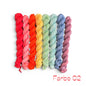 Regenbogenreise – Mini Farbset für Entrelac & Streifen (8×20 g handgefärbt)