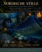 Nordische Stille Wünscheschal Adventskalender mit Blau- und Grüntönen, inspiriert von Wald und See, handgefärbte Wolle in Hamburg kaufen