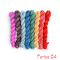 Regenbogenreise – Mini Farbset für Entrelac & Streifen (8×20 g handgefärbt)