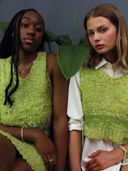 Glänzendes Banana Yarn in kräftigem Gelb, vegan und nachhaltig