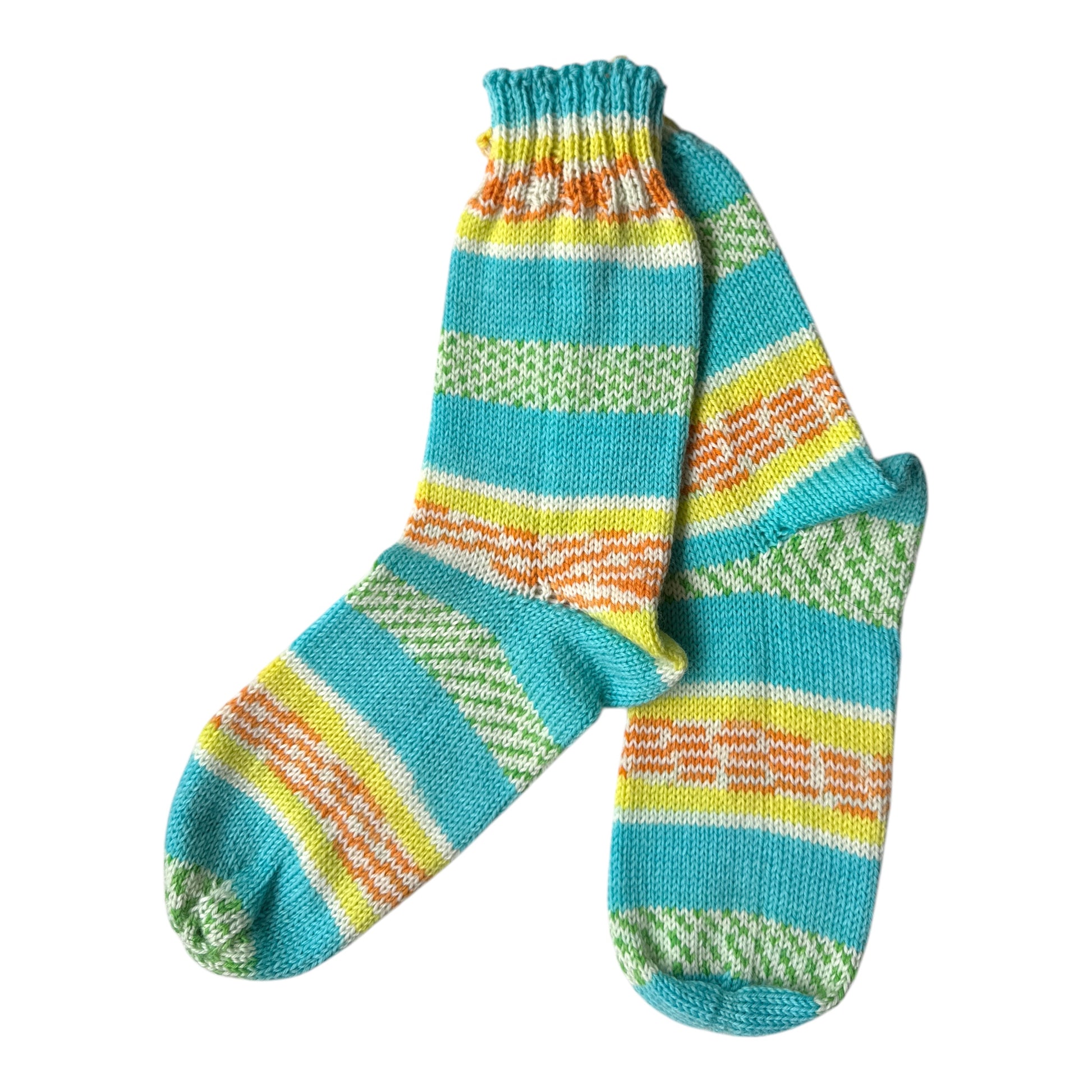 Handgestrickte Socken – 6-fädig, Ferner Wolle, Größe 42-43 in Hamburg kaufen
