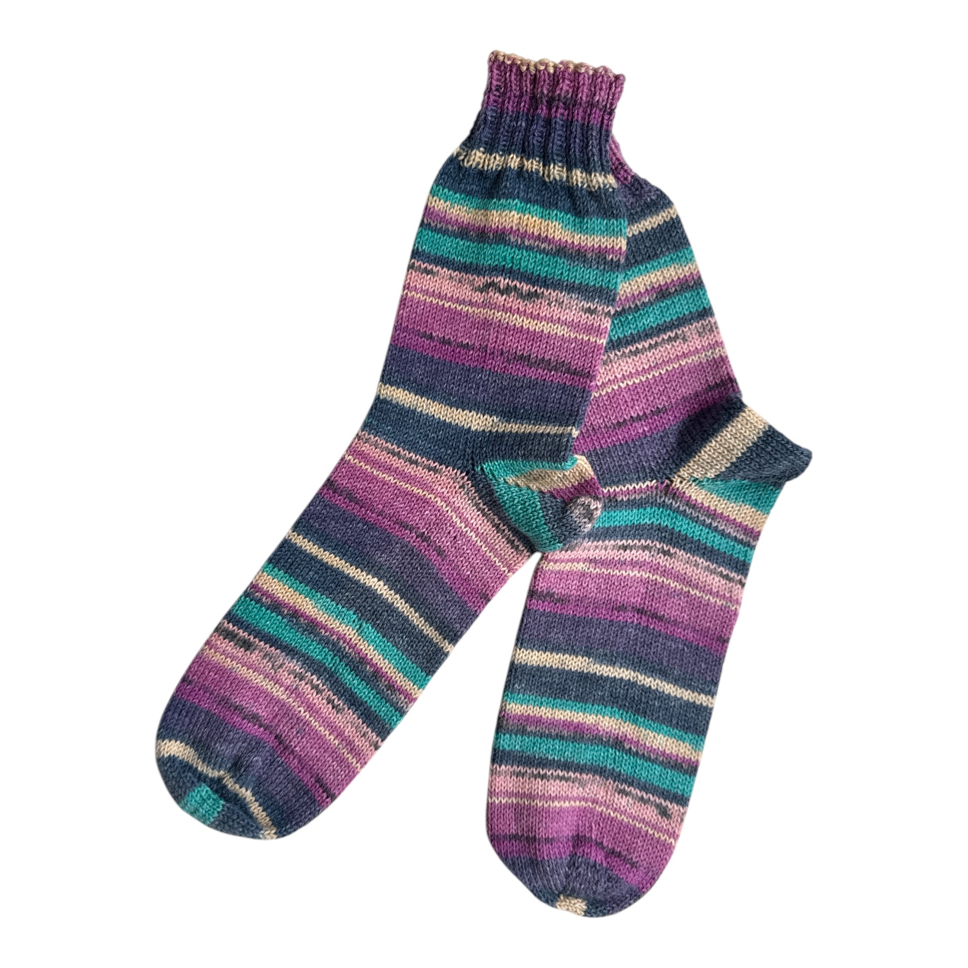 Handgestrickte Socken – 4-fädig, Größe 46-47 in Hamburg kaufen