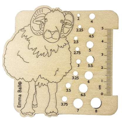 Herdwick Nadelmaß von Emma Ball – praktisches Strickzubehör, tolle Geschenkidee