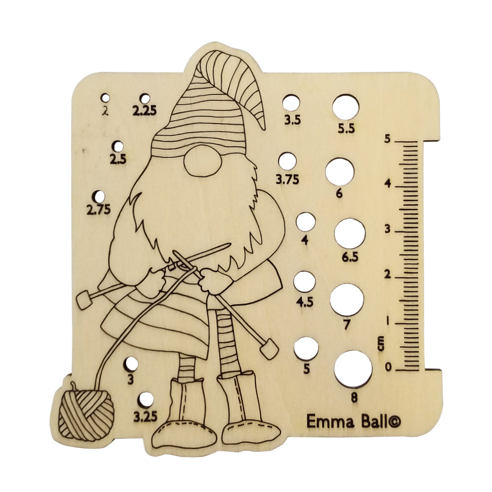 Emma Ball Nadelmaß Crafting Gnomes – originelles Holz-Strickzubehör kaufen Hamburg