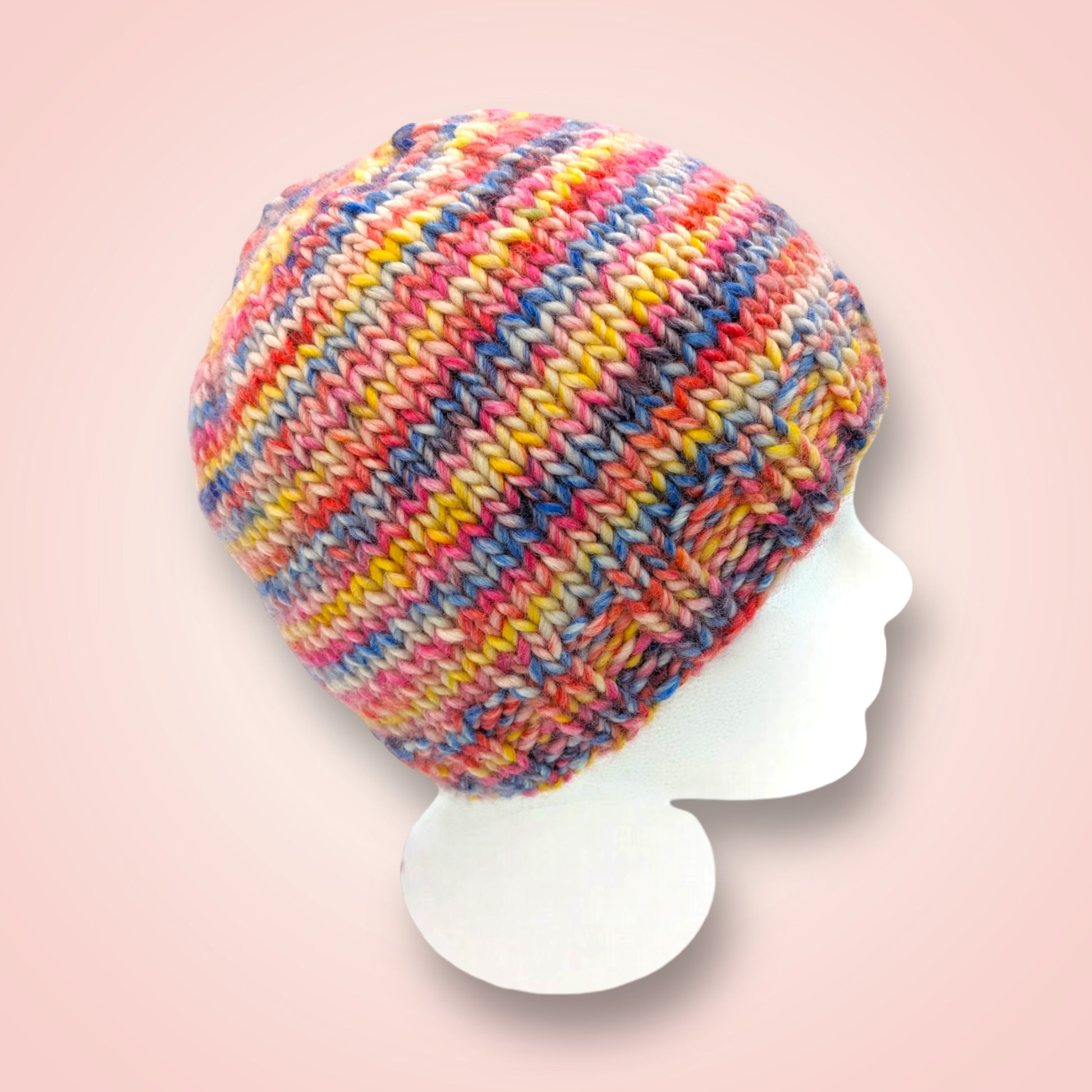 strickwolle kaufen	Garn-Kit Mütze “Cobalto” Bunt