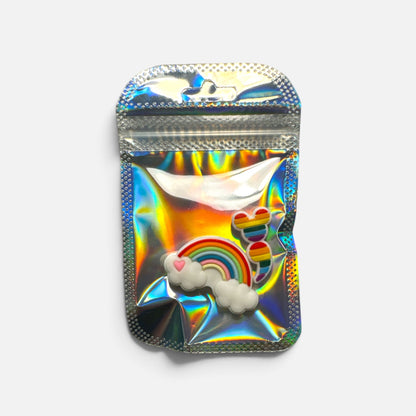 Regenbogenzauber-Nadelstopper im wiederverschließbaren Beutel, zwei Motive
