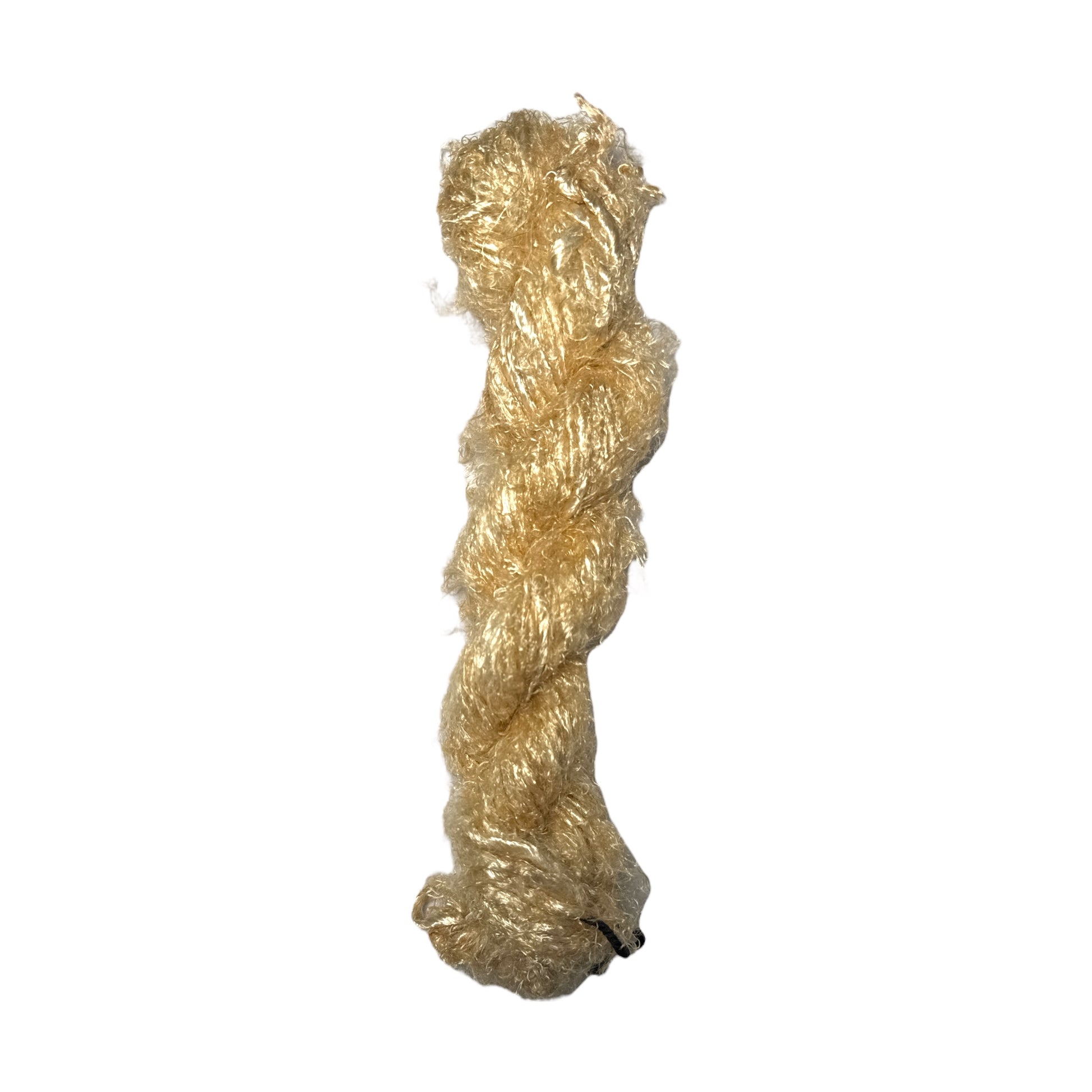 Orangefarbenes Banana Yarn – Upcycling trifft Design