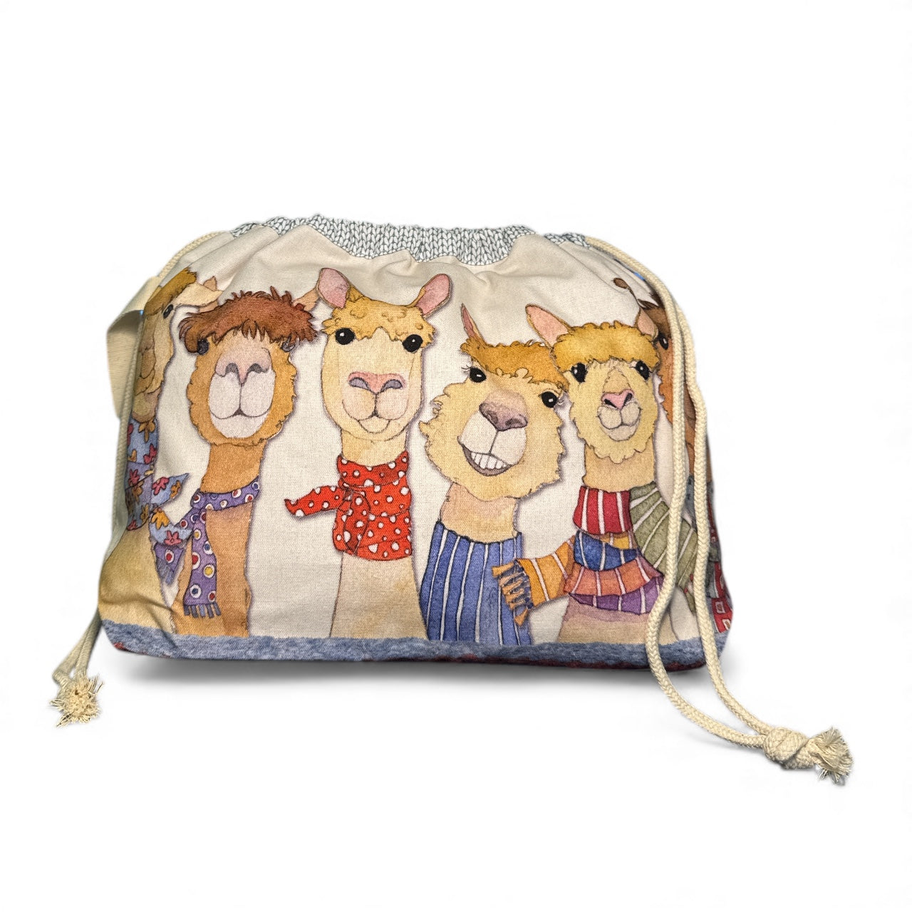 Happy Alpacas Projektbeutel – Emma Ball Tasche für Strickprojekte kaufen