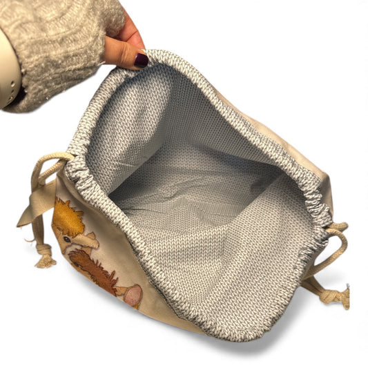 Drawstring Bag Happy Alpacas – Baumwollbeutel, tolle Geschenkidee