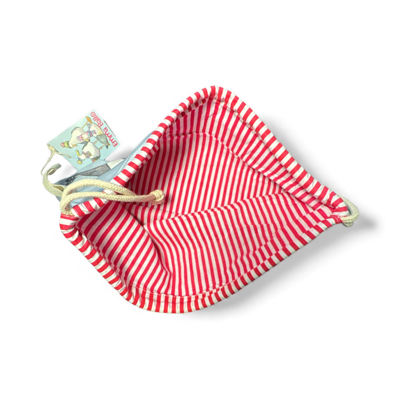 Drawstring Bag Seagulls in Beanies – Baumwollbeutel, Geschenkidee