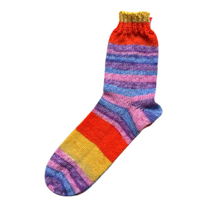 Handgestrickte Socken mit Seide – Größe 38