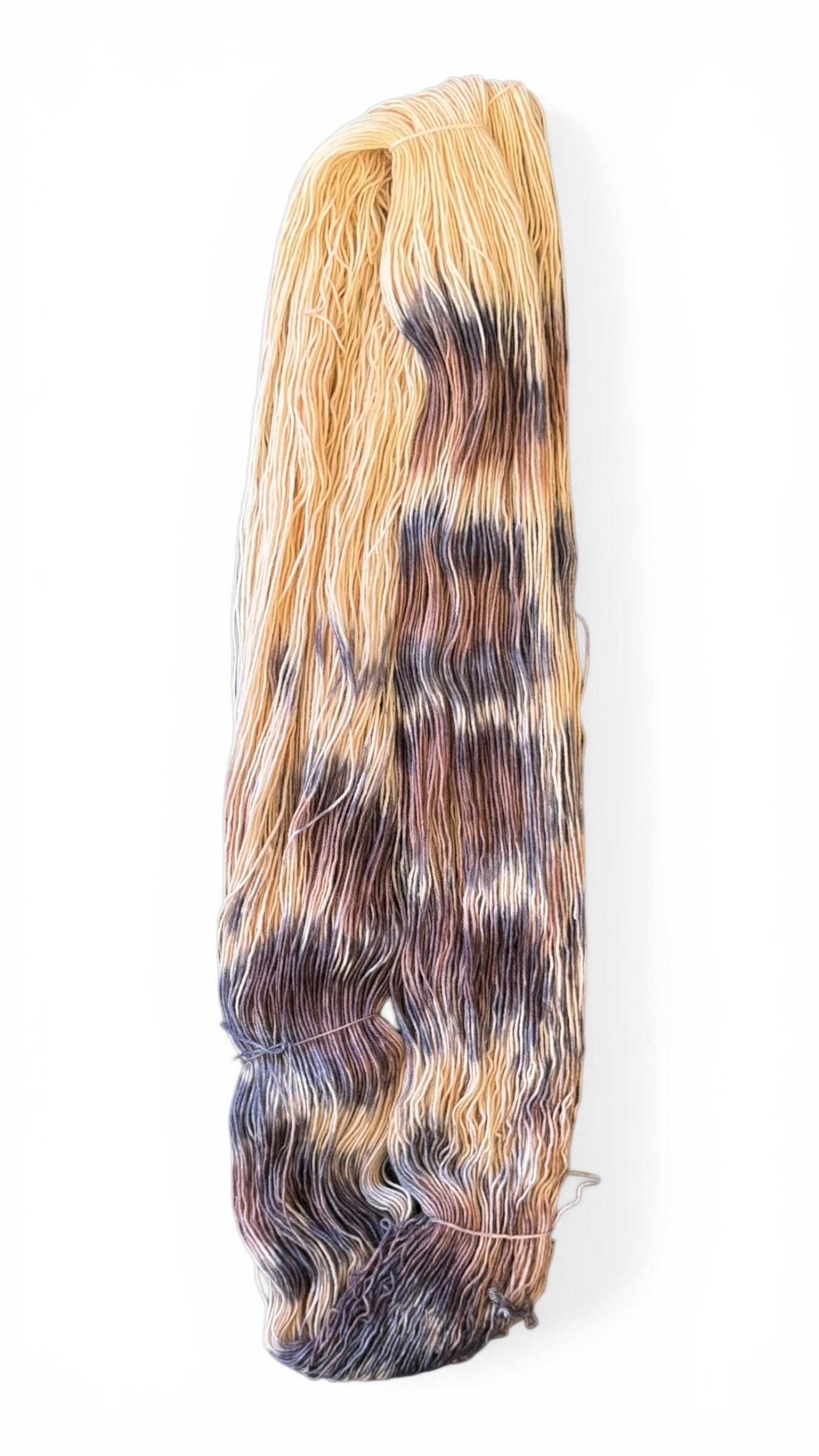 handgefärbte Sockenwolle beige braun Farbverlauf Hamburg kaufen Wolle