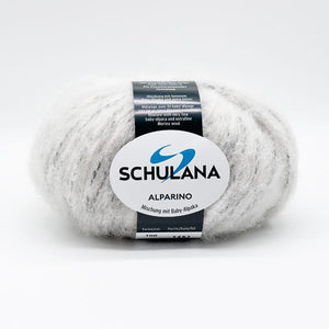 Alparino -  55% Alpaka, 22% Baumwolle, 18% Schurwolle, 5% Polyamid  50 g = ca. 95 m