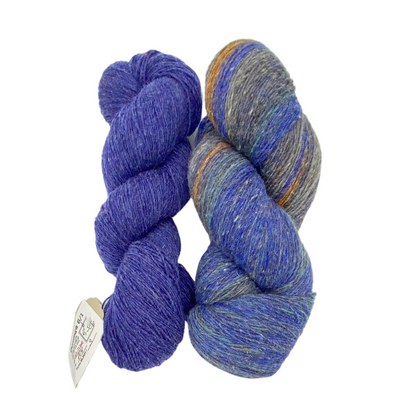 Yarn kit BLUE HOUR SCARF by ANDREAS RUTHEMANN