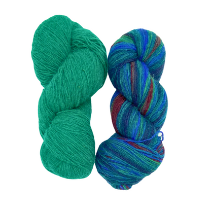 Yarn kit BLUE HOUR SCARF by ANDREAS RUTHEMANN