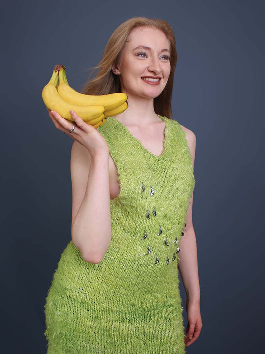 Handgefärbte Banana Yarn aus Indien, veredelt in Hamburg