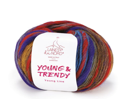 Laines du Nord Young and Trendy – Flammgarn Multicolor, Knäuel 100g