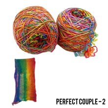 Laden Sie das Bild in den Galerie-Viewer, Perfect Couple &quot;Regenbogen Kollektion 2023&quot; - handgefärbte Sockenwolle 4-fach