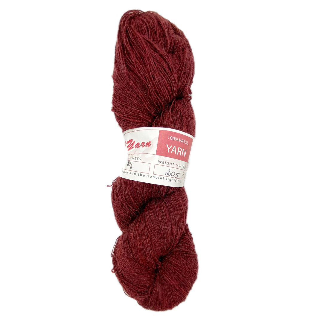 Wool & Yarn 8/1 einfarbig - Farbe 41 | Jõgeva Estonia | 800 m -100 gr | 100% Schurwolle