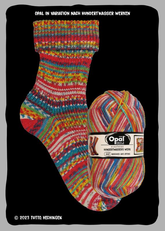 Kollektion nach Hundertwasser Edition 4 - Sockenwolle 4-fach