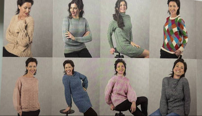 Strickmagazin Ferner Wolle mit verschiedenen gestrickten Pullovern und Designs Herbst Winter Hamburg kaufen