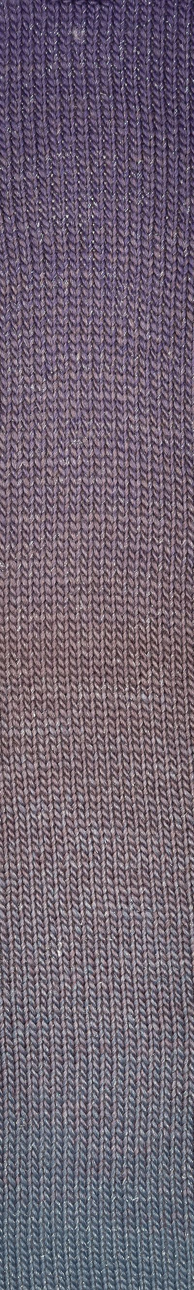 Poema Glitter Farbverlauf in Blau-Violett – Merino-Lurex-Garn von Laines du Nord