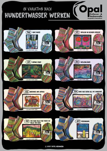 Kollektion nach Hundertwasser Edition 4 - Sockenwolle 4-fach