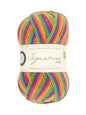 West Yorkshire Spinners Signature 4ply Cocktails Rum Paradise – 100 g selbststreifende Sockenwolle in Pink, Orange, Gelb, Grün, Türkis und Lila