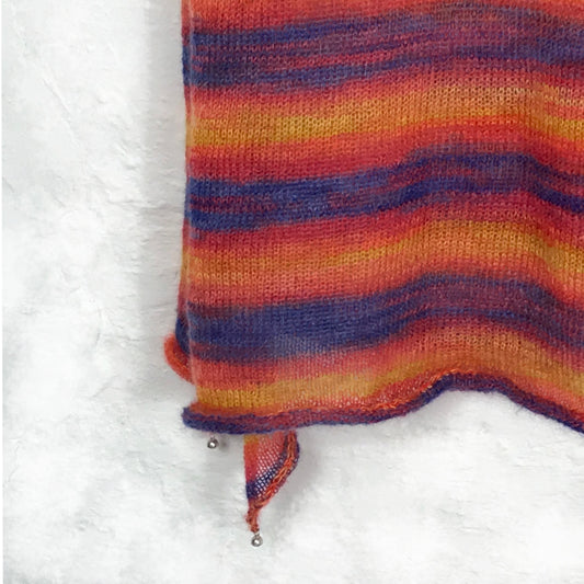 Stola aus  Mohair und Seide - 70% Silkhair Mohair, 30% Seide