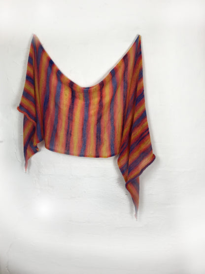 Mohair and silk stole - 70% Silkhair Mohair, 30% Silk 