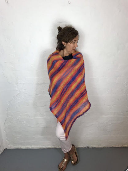 Mohair and silk stole - 70% Silkhair Mohair, 30% Silk 